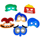 KIT Mascaras Divertida Mente em EVA 6 UNIDADES